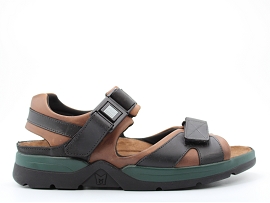 13827 SHARK FIT:CUIR/MARRON/SUE/CUIR/GOMME