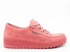 CHAUSSETTE F LADY:NUBUCK/ROSE//CUIR/GOMME