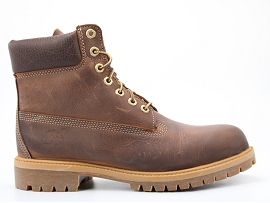 LONDON SQUARE BIKER 6 BOOT:CUIR GRAS/MARRON/CAR/TEXTILE/GOMME