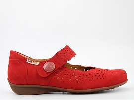 MONEY MONEY FABIENNE:NUBUCK/ROUGE/SUE/CUIR/GOMME