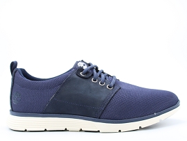 SALKA KILLINGTON OXFORD:CUIR + AUTRES MATERIAUX/MARINE//TEXTILE/GOMME