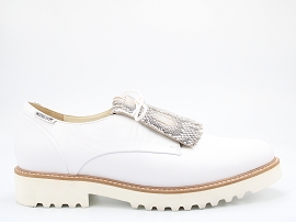 1258446 SABELLA:CUIR VERNI/BLANC//CUIR/GOMME