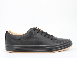 PLAY SIDE W HOOPS K200298:CUIR/NOIR//TEXTILE/GOMME