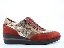 KATIE K400311 PATRIZIA:NUBUCK/CHATAIGNE//TEXTILE/GOMME