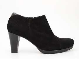 ADLEY WAY SANDAL 2 BAND CHORUS JINGLE:NUBUCK/NOIR//TEXTILE/ELASTHOMERE