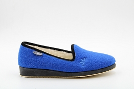 ZEN SMILEY CALOFASHION:LAINE/BLEU//FOURREE/GOMME