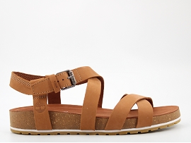 ARIZONA SFB MALIBU WAVES ANKLE SANDAL:NUBUCK/MARRON/CAE/TEXTILE/GOMME