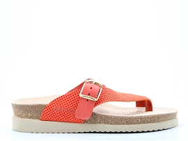 DOMINICA HELEN MIX:NUBUCK/ORANGE//NON DOUBLE/GOMME