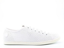 TOM PERF UNO 21815:CUIR/BLANC//TEXTILE/GOMME
