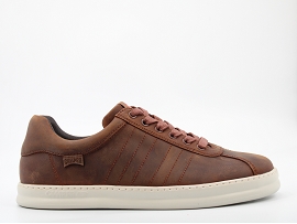 ILKA RUNNER K100227:CUIR/MOKA//TEXTILE/GOMME