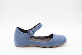 ZERMATT STANDAR SERENA K200491:NUBUCK/BLEU//CUIR/ELASTHOMERE