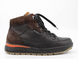 JUNE PITT:CUIR/CHOCOLAT//TEXTILE/GOMME