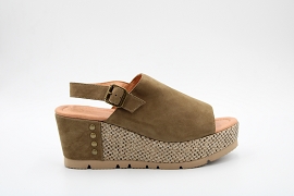 BORAN PACO:NUBUCK/KAKI//CUIR/GOMME
