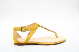 ALANIA BELLE BAY POPPY:CUIR/JAUNE//CUIR/ELASTHOMERE