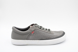 SPARK GANG PEU K100413:CUIR + AUTRES MATERIAUX/GRIS//TEXTILE/GOMME
