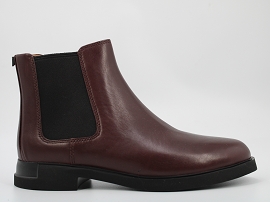 PEU TERRENO K101004 IMAN K400299:CUIR/BORDEAUX//TEXTILE/GOMME