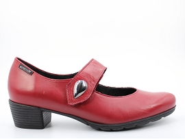 WESLEY GT ISORA:CUIR/ROUGE//CUIR/GOMME