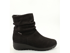 SELMA AGATHA:NUBUCK/NOIR//FOURREE/GOMME