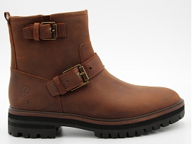 PELOTAS K100943 LONDON SQUARE BIKER:CUIR GRAS/TAN//TEXTILE/GOMME