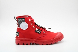 GREYFIELD BOOT LEATHER LITE OVERLAB U:TOILE/ROUGE//NON DOUBLE/GOMME