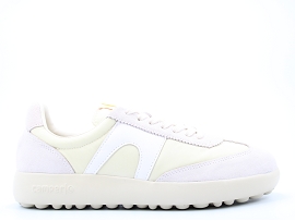 BOOT SHEARLING Y PELOTAS K200975:CUIR + AUTRES MATERIAUX/BLANC//TEXTILE/GOMME