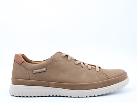EREEN THOMAS:NUBUCK/TAUPE//CUIR/GOMME