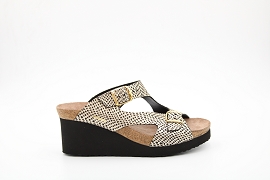 SAGUN TERIE:CUIR/NOIR//CUIR/GOMME