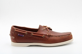 LOLA DOCKSIDES WAXED:CUIR GRAS/MARRON/CDL/NON DOUBLE/GOMME