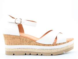 SNEAKER RENOVATEUR BLANC PANDI:CUIR/BLANC//CUIR/GOMME