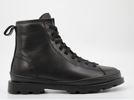 1126184 BRUTUS K400325:CUIR/NOIR//TEXTILE/GOMME