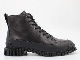 LADY PIX K400388:CUIR/NOIR/SUH/TEXTILE/GOMME