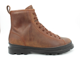 IANIE BRUTUS K300245:CUIR/MARRON//TEXTILE/GOMME