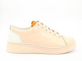 DOCKSIDES CRAZY RUNNER UP K201113:CUIR/BEIGE//TEXTILE/GOMME