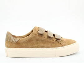 COW ARCADE STRAPS:NUBUCK/MARRON//TEXTILE/GOMME