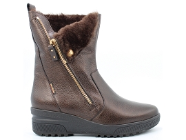RUN FOR IT SOCK JUDITE:CUIR/BRONZE/SUH/FOURREE/GOMME