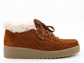 ZERMATT STANDAR LESLIE:NUBUCK/MARRON//FOURREE/GOMME