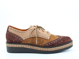 BONGO KIFOU:NUBUCK/MARRON//CUIR/GOMME