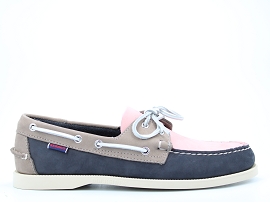 LORANE DOCKSIDES PORTLAND:NUBUCK/ROSE/CDL/CUIR/GOMME