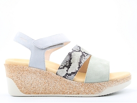 VALINA GIANNA:NUBUCK/VERT//CUIR/GOMME