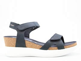 URSULLE CORALY:NUBUCK/BLEU//CUIR/GOMME