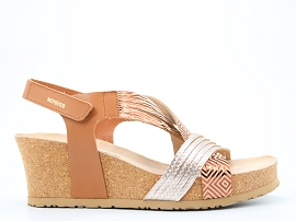 848 LEONIA:CUIR/BEIGE//CUIR/GOMME