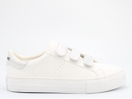 KAT ARCADE STRAPS:CUIR/WHITE//TEXTILE/GOMME