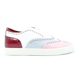 1F66 JET M ALIBI:CUIR + AUTRES MATERIAUX/ROSE//TEXTILE/GOMME