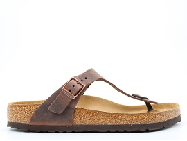 VALDIE GIZEH CUIR GRAS:CUIR GRAS/MARRON//CUIR/GOMME