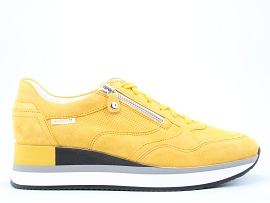 BURGER OLIMPIA:NUBUCK/JAUNE//CUIR/GOMME