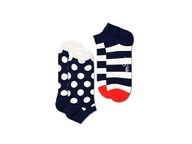  CHAUSSETTES 2PACK LOW BIG DOT STRIPE<br>COTON MULTI   