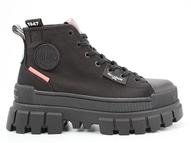6 BOOT W REVOLT HI TX:CUIR + AUTRES MATERIAUX/NOIR//TEXTILE/GOMME