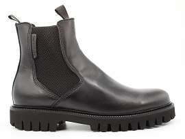 HONDURAS STOMP CHELSEA:CUIR/NOIR//TEXTILE/GOMME