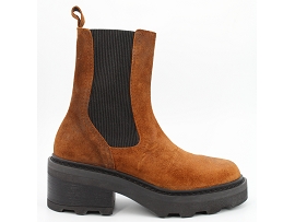 ELYSIA MIKE CHELSEA:CUIR GRAS/CHATAIGNE//CUIR/GOMME
