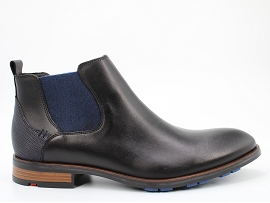 K201599 JASER:CUIR + AUTRES MATERIAUX/NOIR//TEXTILE/ELASTHOMERE